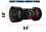 Pocket Portable Flash "ICE VIEW" Ice Fishing Depth Finder & Fish Depth Locator - READS THROUGH THE ICE!