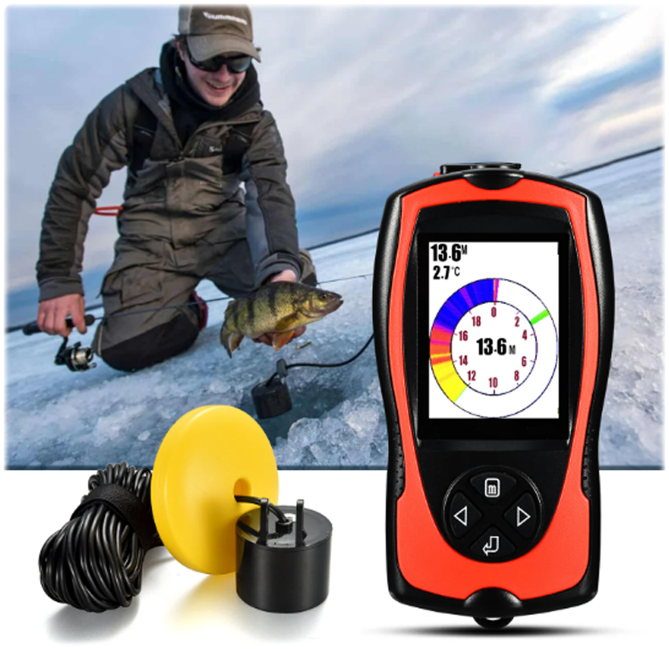 wireless fish finders Pro Touch II "Pocket Portable" Dual-Mode Ice Fishing Color Fish Finder –  Thirsty Buyer Outdoors