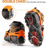 Ice Fishing "STRETCH-ON" BOOT TRACTION ICE GRIPS - Anti Slip Grips that Fit Over Any Boots!