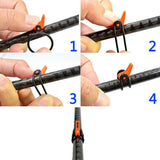 The HOOK LOCKER (Super Value 50 Pack!) - Secures Any Style Hook or Lure to Your Rod!