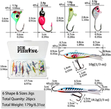 The "ULTIMATE" Ice Fishing Package: Ice Fishing LCD Fish Finder + 26 Ice Fishing Super Jigs