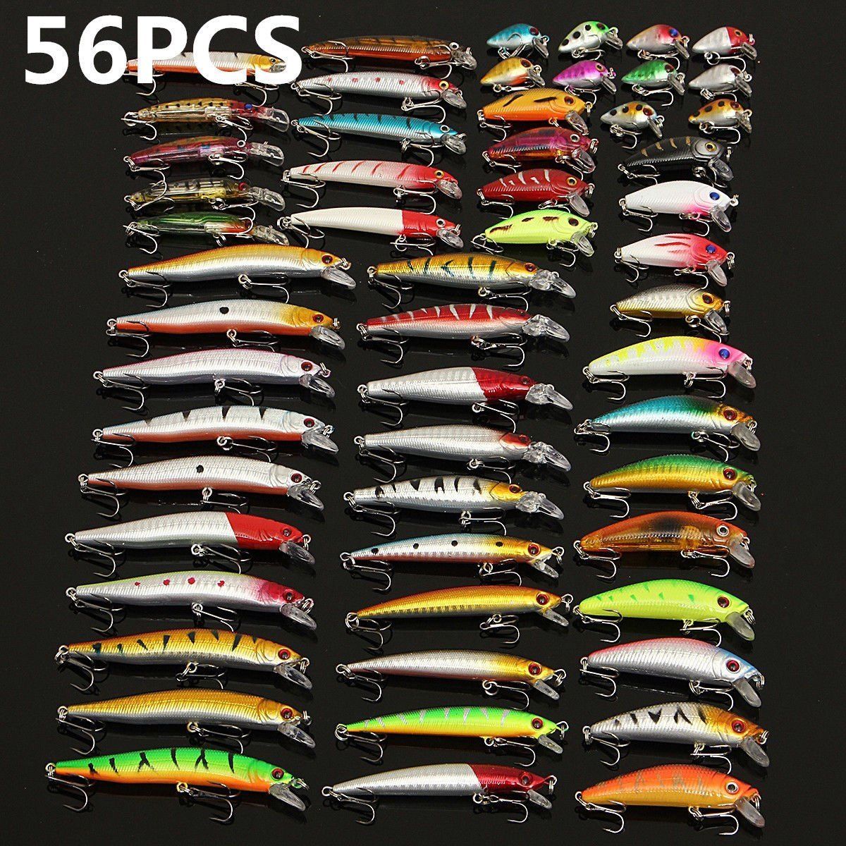 Thirsty's INCREDIBLE LURE DEAL - 56 Crank Baits Assorted Minnow Lures –  Thirsty Buyer