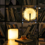 COZY HOME'S Wireless Wooden LED Folding Book w/ Magnetic Clip
