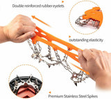 Ice Fishing "STRETCH-ON" BOOT TRACTION ICE GRIPS - Anti Slip Grips that Fit Over Any Boots!