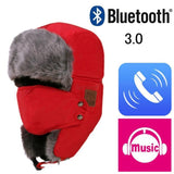 Ice Cold Winter's Bluetooth "Talk & Listen" Fur Hat w/ Face Shield - NEW