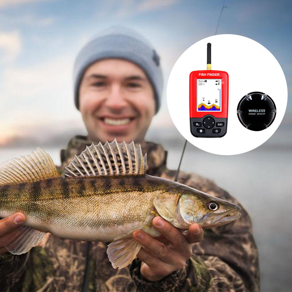 Pocket Portable Wireless ICE FISHING Color LCD Fish Finder - NEW