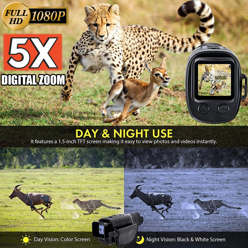 5X Zoom Sports Action Camera P4 Digital Night Vision Scope for Hunting