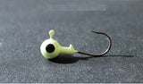 Ice Fishing Luminous Glow Jig Heads - 20 pack