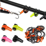 The HOOK LOCKER (Super Value 50 Pack!) - Secures Any Style Hook or Lure to Your Rod!