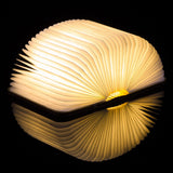 COZY HOME'S Wireless Wooden LED Folding Book w/ Magnetic Clip