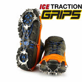 Ice Fishing "STRETCH-ON" BOOT TRACTION ICE GRIPS - Anti Slip Grips that Fit Over Any Boots!