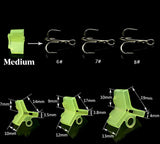 Fluorescent "Ball Grip" Treble Hook Covers - 50 Pack BEST VALUE