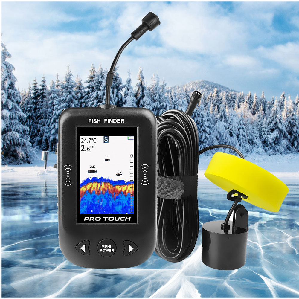 The ULTIMATE Ice Fishing Package: Ice Fishing LCD Fish Finder +