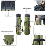 "Bass'n Bill's" 5-Rod Fishing Carrying Bag w/ Loads of Extra Storage