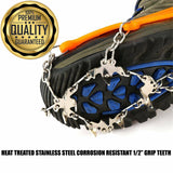 Ice Fishing "STRETCH-ON" BOOT TRACTION ICE GRIPS - Anti Slip Grips that Fit Over Any Boots!
