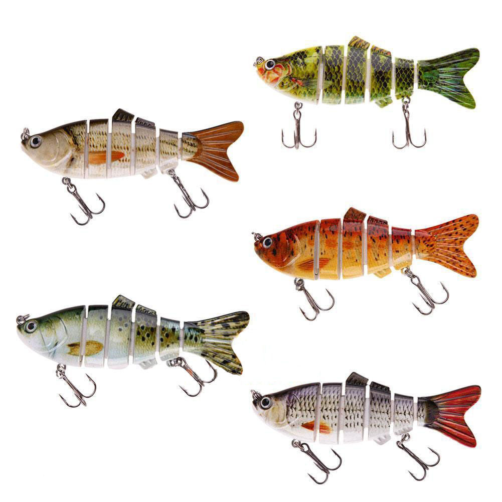 8-Jointed Life like Crush'em Fishing Lures - Value 6 pack