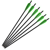 "Big Hit" Crossbow Aluminum Bolts - 6-Pack Available in 4 Sizes