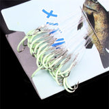 Ice Fishing Luminous Fish Hooks - 30 Pack