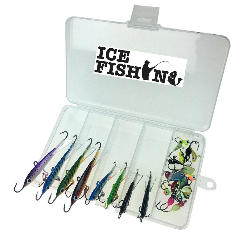 Ice Fishing Super Lures Jig Set - 26 Jigs for one LOW PRICE – Thirsty  Buyer