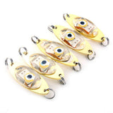 Ice Fishing "Intelligent" LED Flashing Light Reflective Eye Spoons - 5 per pack