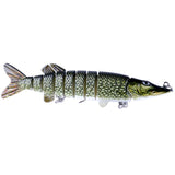 8-Jointed "Life like" Crush'em Fishing Lures - Value 6 pack