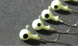 Ice Fishing Luminous Glow Jig Heads - 20 pack