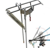 Hook Setter's Double Spring Auto "Activated" Fishing Rod Bracket