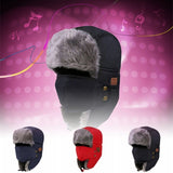 Ice Cold Winter's Bluetooth "Talk & Listen" Fur Hat w/ Face Shield - NEW