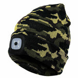 Ice Fishing Winter Toque w/ Built-in Bright LED Light - Handsfree Lighting!