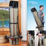 "Bass'n Bill's" 5-Rod Fishing Carrying Bag w/ Loads of Extra Storage