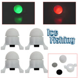ICE FISHING LED Bite Alarm "Perfect Fit" Strike Tip Lights - 4 Pack