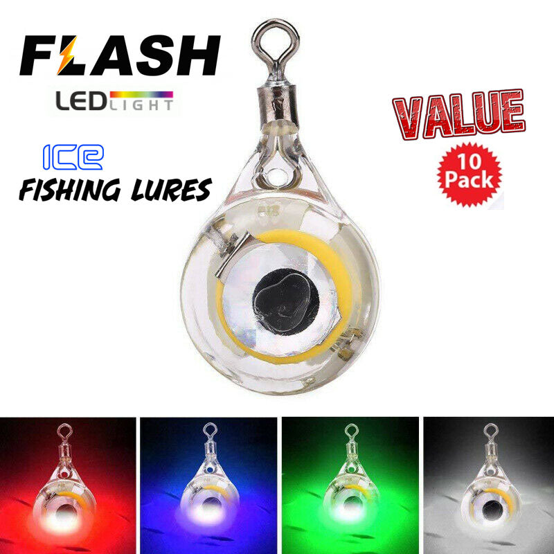 blinking light fishing lures FLASH Ice Fishing "Mini" Teardrop LED Blinking Lures