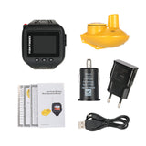 Ice Fishing "Wireless" Color Fish & Depth Finder Wrist Watch - All The Details You Need From Your Wrist!