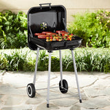 "Mobile" Charcoal BBQ Grill w/ Wheels