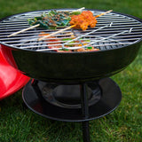Portable BBQ 2-Level Kettle Grill & Smoker