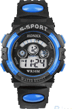 Boys Super Athelete Sports Stop Watch Digital LED - Blue -  - 1