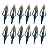 12 "Traditional Flat Blade" 100gr Razor Arrow Broadheads w/ Bonus Carrying Case - Super Value Pack