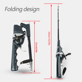 All-in-One "Pocket" Folding Fishing Rod & Reel- From 8 inches to Over 4 Feet!