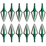 12 "Traditional Flat Blade" 100gr Razor Arrow Broadheads w/ Bonus Carrying Case - Super Value Pack