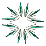 12 "Traditional Flat Blade" 100gr Razor Arrow Broadheads w/ Bonus Carrying Case - Super Value Pack
