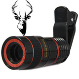 Precision Optical's "Hunting Edition" Smartphone Telescopic Scope w/ Pro Tripod Stand Film Package - Includes Wireless Remote