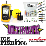 The "ULTIMATE" Ice Fishing Package: Ice Fishing LCD Fish Finder + 26 Ice Fishing Super Jigs