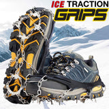 Ice Fishing "STRETCH-ON" BOOT TRACTION ICE GRIPS - Anti Slip Grips that Fit Over Any Boots!