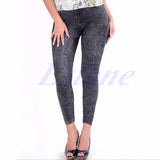 Women's Black JEAN-DEX Pants - Regular Style -  - 2