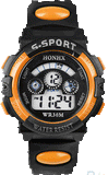 Boys Super Athelete Sports Stop Watch Digital LED - Orange -  - 1