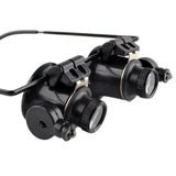 Magnifying Eye Glasses Loupe Lens Jeweler Repair Edition w/ LED Light -  - 1