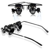 Magnifying Eye Glasses Loupe Lens Jeweler Repair Edition w/ LED Light -  - 2