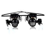 Magnifying Eye Glasses Loupe Lens Jeweler Repair Edition w/ LED Light -  - 4