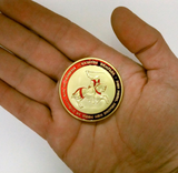 "OAK ISLAND" Collector's Edition KNIGHTS TEMPLAR Troy Ounce Coins - one 24k Gold Layer & one .999 Silver Layer - Thirsty Buyer - 4