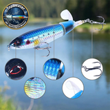 Top Water "360° Spinning Tail" Minnow - Value 10 Pack